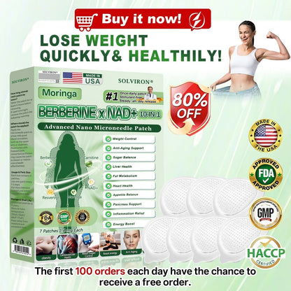𝐏𝐡𝐲𝐬𝐢𝐜𝐢𝐚𝐧-𝐅𝐨𝐫𝐦𝐮𝐥𝐚𝐭𝐞𝐝 | 𝐒𝐨𝐥𝐯𝐢𝐫𝐨𝐧®  𝐌𝐨𝐫𝐢𝐧𝐠𝐚 𝐁𝐞𝐫𝐛𝐞𝐫𝐢𝐧𝐞 × 𝐍𝐀𝐃+ 𝟏𝟎-𝐢𝐧-𝟏 𝐀𝐝𝐯𝐚𝐧𝐜𝐞𝐝 𝐍𝐚𝐧𝐨 𝐌𝐢𝐜𝐫𝐨𝐧𝐞𝐞𝐝𝐥𝐞 𝐏𝐚𝐭𝐜𝐡 (𝐄𝐱𝐩𝐞𝐫𝐢𝐞𝐧𝐜𝐞 𝐕𝐢𝐬𝐢𝐛𝐥𝐞 𝟕-𝐃𝐚𝐲 𝐑𝐞𝐬𝐮𝐥𝐭𝐬)